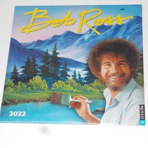 New collectable 2022 Bob Ross 12"x12" scenic calendar